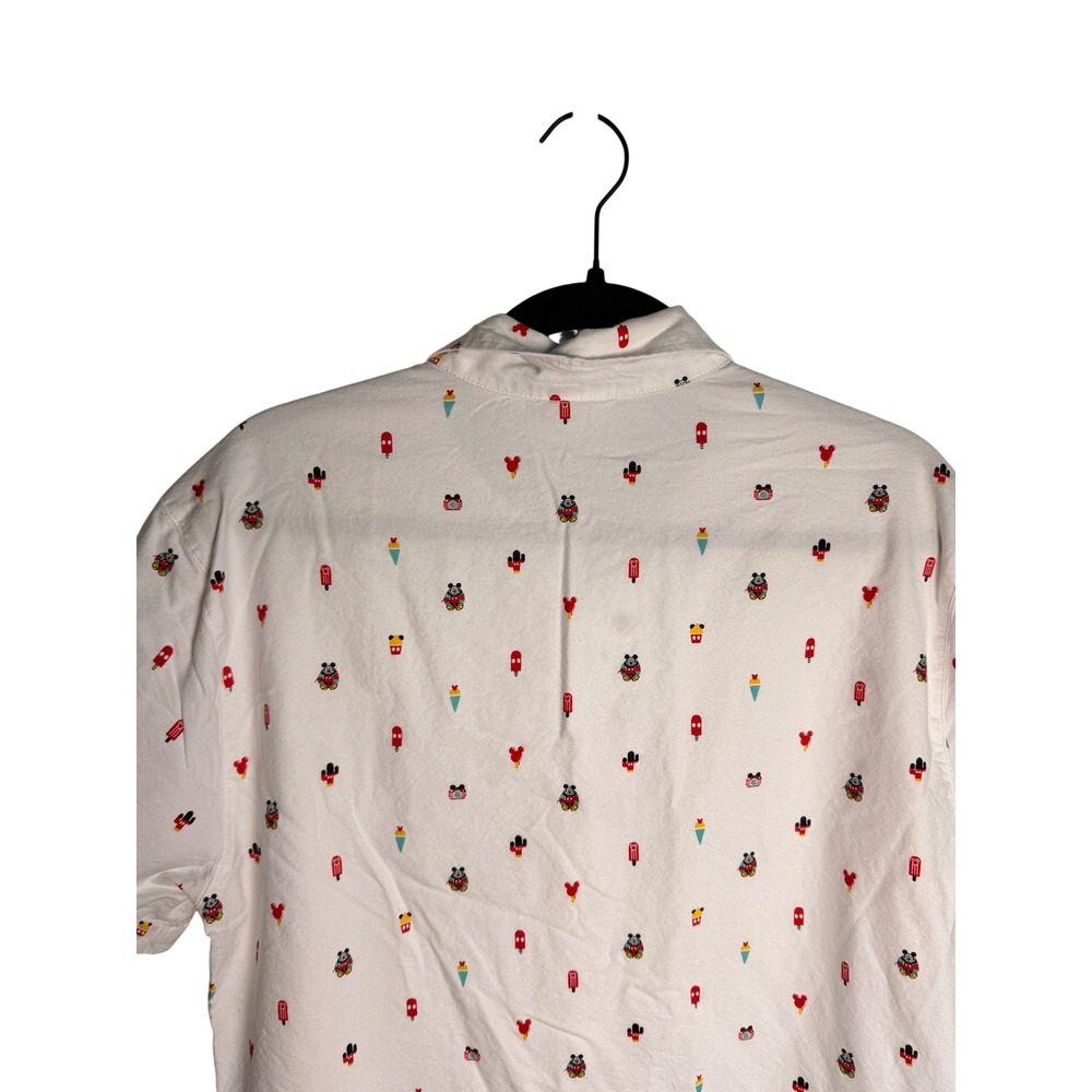 Disneycore Vacation Dadcore Mickey Mouse Ice Cream Button Up Shirt M Resort - Picture 7 of 12